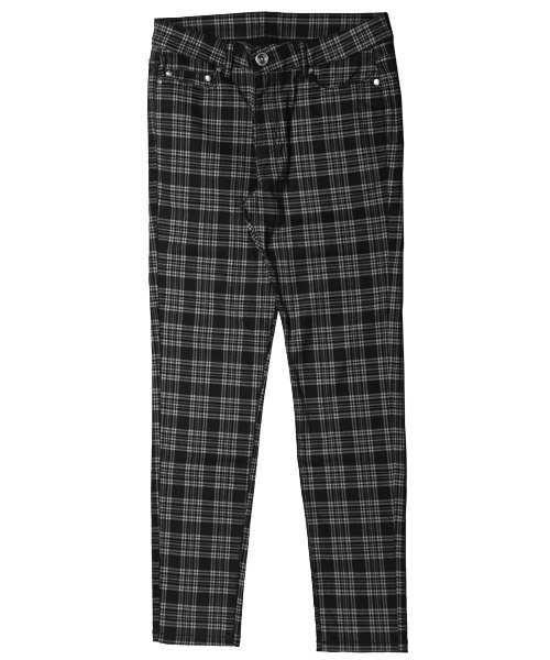 LUXSTYLE(ラグスタイル)の「総柄ツイルストレッチスキニーパンツ(その他パンツ・メンズ・ストライプ/チェック/チャコールグレー・S/M/L/XL)」の14枚目の写真