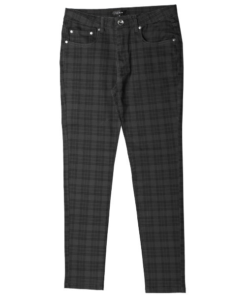 LUXSTYLE(ラグスタイル)の「総柄ツイルストレッチスキニーパンツ(その他パンツ・メンズ・ストライプ/チェック/チャコールグレー・S/M/L/XL)」の17枚目の写真