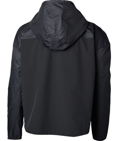 UNDER ARMOUR（アンダーアーマー）の「ウーマンズライフスタイルパーカー / ハイブリッドウーブンフルジップ（ナイロンジャケット・レディース・ブラック/ライトブルー・SM/LG/MD/XL）」の6枚目の写真
