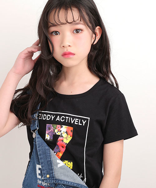 Ziddy ジディ の Ziddy カタログ掲載 天竺花プリントｔシャツ Tシャツ カットソー Wear