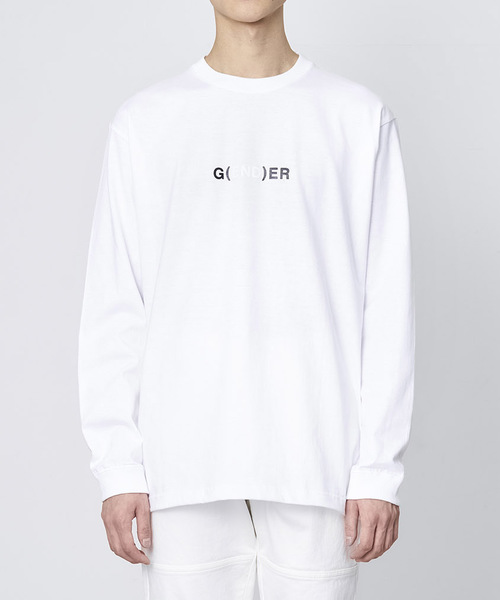 JUHA(ユハ)の「'G(END)ER' PRINT T-SHIRT(Tシャツ/カットソー)」|ホワイト
