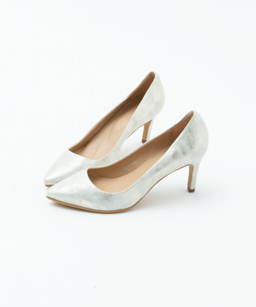 Au BANNISTER（オゥバニスター）の「【販売店舗限定】レザーハイヒールパンプス（パンプス・レディース・ブラック/シルバー/ライトグレー・38/39/36/37/35）」の3枚目の写真