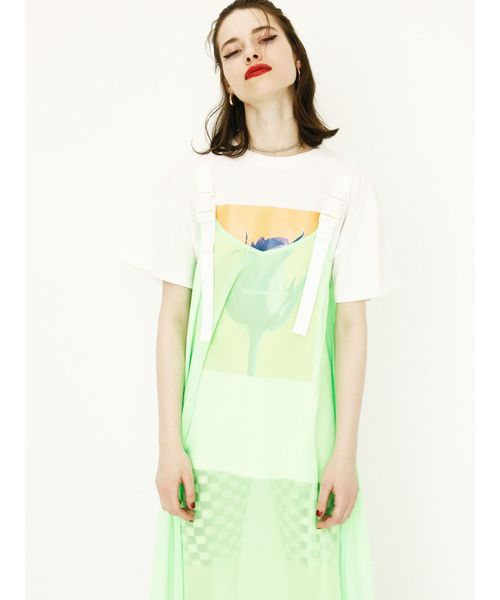 jouetie（ジュエティ）の「バックルシースルーワンピース（ワンピース・レディース・ブラック/パープル/ピンク/ライトグリーン・MEDIUM）」の9枚目の写真