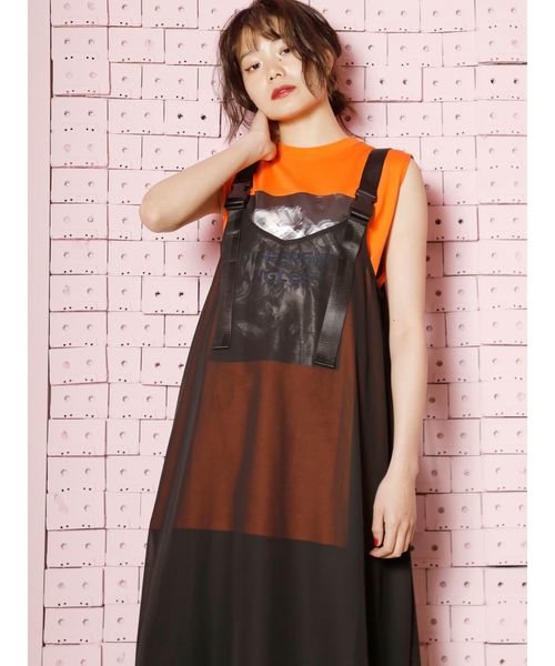 jouetie（ジュエティ）の「バックルシースルーワンピース（ワンピース・レディース・ブラック/パープル/ピンク/ライトグリーン・MEDIUM）」の11枚目の写真