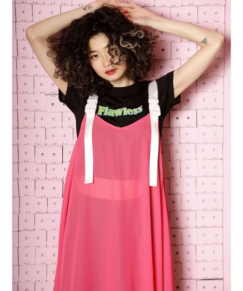 jouetie（ジュエティ）の「バックルシースルーワンピース（ワンピース・レディース・ブラック/パープル/ピンク/ライトグリーン・MEDIUM）」の13枚目の写真