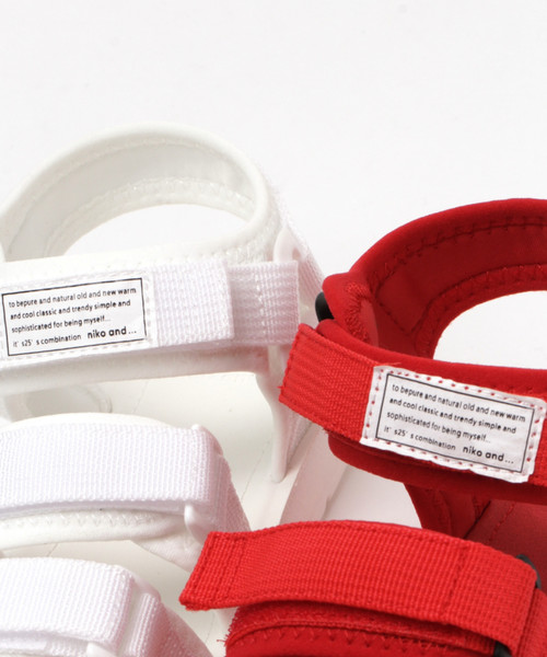 niko and...(ニコアンド)の「オリジナルNベルトサンダル(サンダル・レディース・ホワイト/レッド/ブラック・SMALL/MEDIUM/LARGE)」の10枚目の写真
