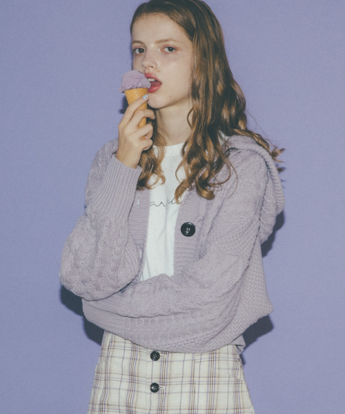 Heather�i�w�U�[�j�́uYUMMY KNIT�t�[�f�B�[  842699�i�j�b�g/�Z�[�^�[�j�v�b�p�[�v��