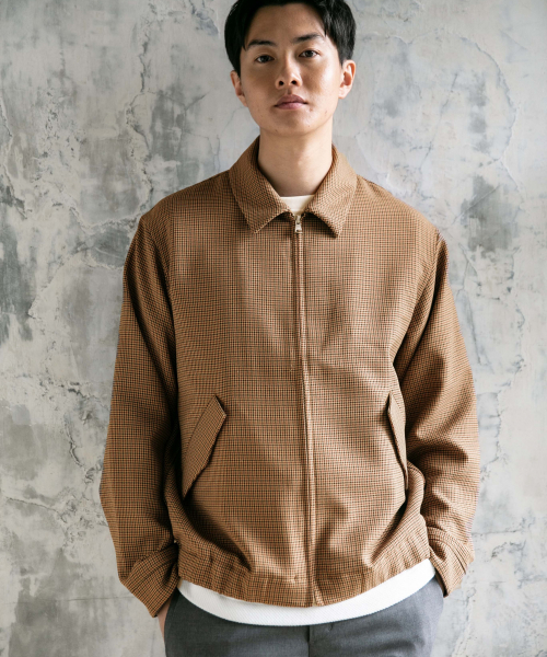 GLOBAL WORK（グローバルワーク）の「クリーンスイングトップ/840718（ブルゾン・メンズ・ブラック/グレー/グレー系その他/ブラウン系その他・SMALL/MEDIUM/LARGE）」の4枚目の写真