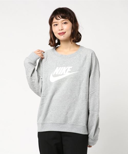 NIKE（ナイキ）の「NIKE/ナイキ ウィメンズ エッセンシャル クルー フリース（スウェット・レディース・ブラック/グレー/ラベンダー/バイオレット/グレイッシュブルー/パープル/ホワイト/スカイブルー・S/M/L/XL）」の3枚目の写真