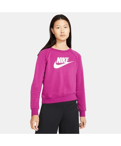 NIKE（ナイキ）の「NIKE/ナイキ ウィメンズ エッセンシャル クルー フリース（スウェット・レディース・ブラック/グレー/ラベンダー/バイオレット/グレイッシュブルー/パープル/ホワイト/スカイブルー・S/M/L/XL）」の8枚目の写真