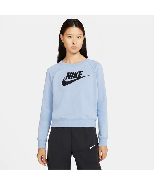 NIKE（ナイキ）の「NIKE/ナイキ ウィメンズ エッセンシャル クルー フリース（スウェット・レディース・ブラック/グレー/ラベンダー/バイオレット/グレイッシュブルー/パープル/ホワイト/スカイブルー・S/M/L/XL）」の5枚目の写真