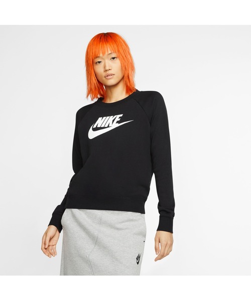NIKE（ナイキ）の「NIKE/ナイキ ウィメンズ エッセンシャル クルー フリース（スウェット・レディース・ブラック/グレー/ラベンダー/バイオレット/グレイッシュブルー/パープル/ホワイト/スカイブルー・S/M/L/XL）」の16枚目の写真