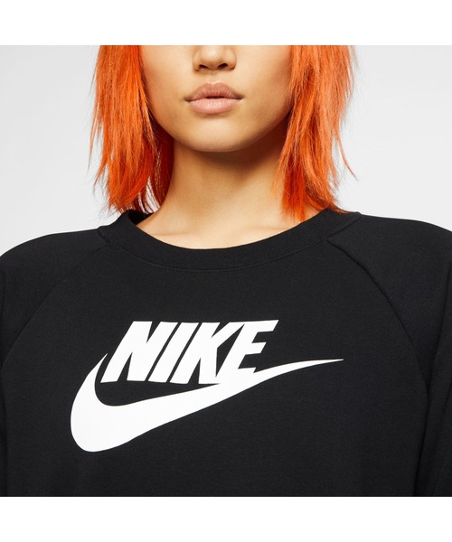 NIKE（ナイキ）の「NIKE/ナイキ ウィメンズ エッセンシャル クルー フリース（スウェット・レディース・ブラック/グレー/ラベンダー/バイオレット/グレイッシュブルー/パープル/ホワイト/スカイブルー・S/M/L/XL）」の14枚目の写真