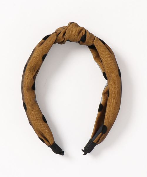 Fun & Daily（ファンアンドデイリー）の「F&D : ドットガーゼカチューシャ（カチューシャ・レディース・ブラック/ネイビー/イエロー/グリーン/ワインレッド・FREE）」の7枚目の写真