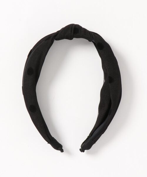 Fun & Daily（ファンアンドデイリー）の「F&D : ドットガーゼカチューシャ（カチューシャ・レディース・ブラック/ネイビー/イエロー/グリーン/ワインレッド・FREE）」の9枚目の写真