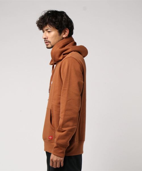 Dickies(ディッキーズ)の「∴WEGO/Dickies 別注刺繍プルパーカー(パーカー・メンズ・ブラウン/ブラック/ホワイト・LARGE/MEDIUM)」の5枚目の写真