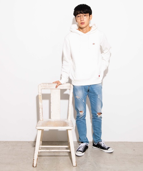 Dickies(ディッキーズ)の「∴WEGO/Dickies 別注刺繍プルパーカー(パーカー・メンズ・ブラウン/ブラック/ホワイト・LARGE/MEDIUM)」の20枚目の写真