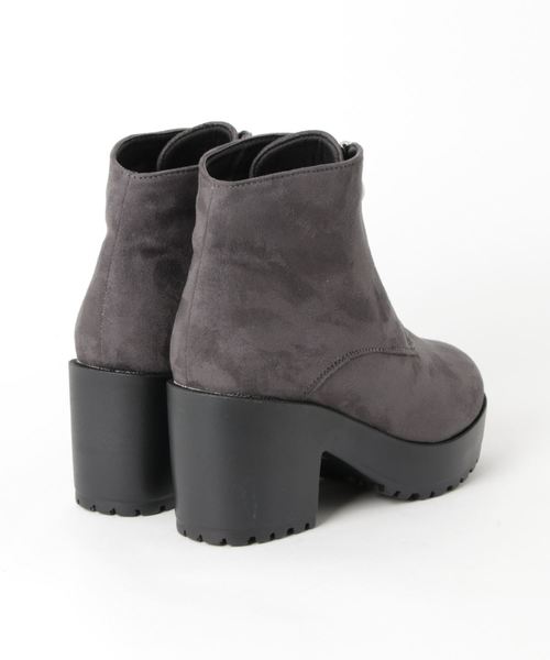LibertyDoll（リバティードール）の「Liberty Doll / 厚底8cm フロントジップ チャンキーブーツ(9042-SA)（ブーツ・レディース・ブラック/ダークブラウン/グレー/ブラック系その他・M/LL/L/S）」の5枚目の写真