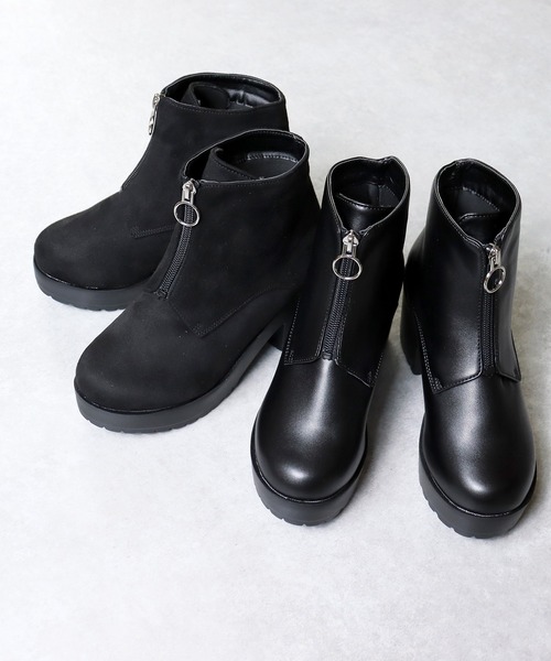 LibertyDoll（リバティードール）の「Liberty Doll / 厚底8cm フロントジップ チャンキーブーツ(9042-SA)（ブーツ・レディース・ブラック/ダークブラウン/グレー/ブラック系その他・M/LL/L/S）」の11枚目の写真
