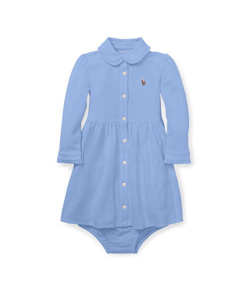 Polo Ralph Lauren Childrenswear ポロラルフローレンチャイルドウェア の ニット メッシュ オックスフォード ドレス ワンピース Wear
