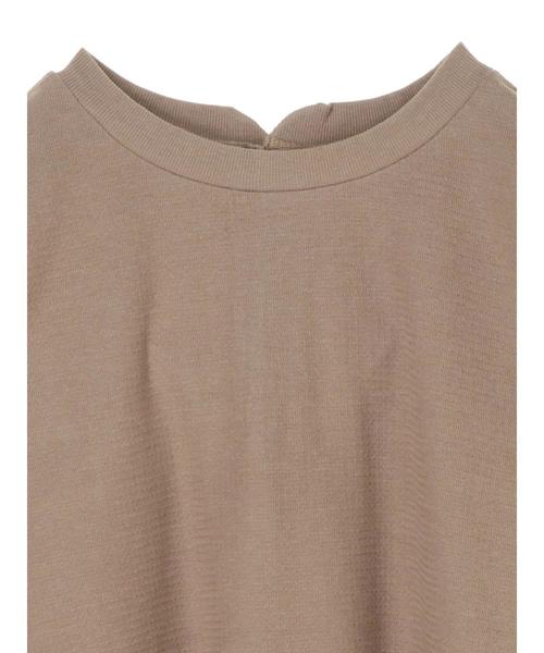AMERICAN HOLIC（アメリカンホリック）の「2WAY鹿の子裾ラウンドチュニック＊（Tシャツ/カットソー・レディース・チャコールグレー/ネイビー/アイボリー/モカ・M/L）」の15枚目の写真