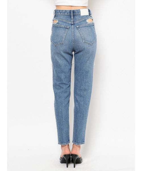 GYDA（ジェイダ）の「Thigh highダメージペグトップデニムパンツ（デニムパンツ・レディース・ライトブルー/ブルー・SMALL/MEDIUM/X-SMALL）」の13枚目の写真