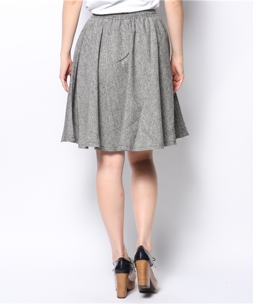WEGO(ウィゴー)の「WEGO/フラノサーキュラースカート(スカート・レディース・アイボリー/グレー系その他・FREE)」の4枚目の写真