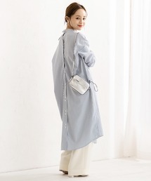 KOBE LETTUCE | 【WEARISTA田中亜希子さん×KOBE LETTUCEコラボ】ハイネックバックベルトシャツワンピース(シャツワンピース)