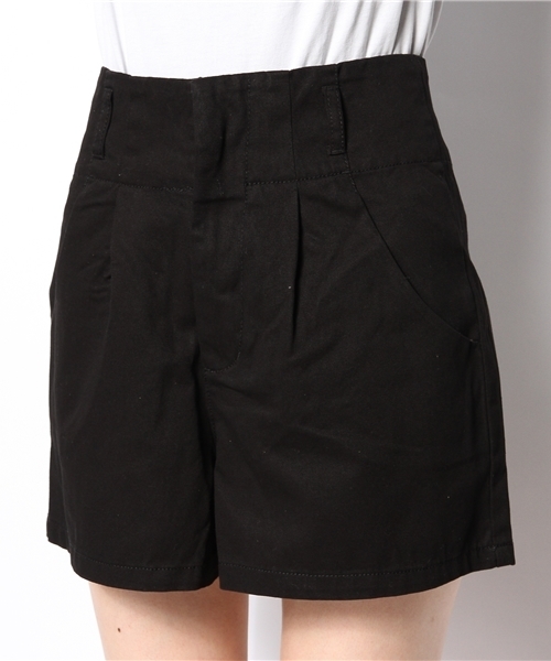 VENCEEXCHANGE(ヴァンスエクスチェンジ)の「ツイルハイウエストショートパンツ(その他パンツ・レディース・ブラック/グリーン/その他・MEDIUM)」の6枚目の写真