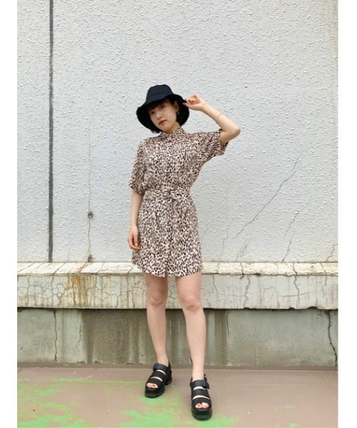 セール Leo Leo Blur ワンピース シャツワンピース ワンピース Sly スライ のファッション
