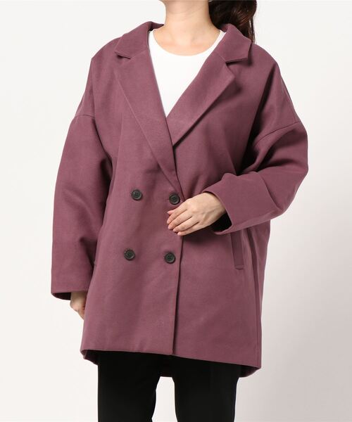 apres jour（アプレジュール）の「Wゆるジャケットコート【ZOZOTOWN限定アイテム】20AW☆（ダウンジャケット/コート・レディース・ダークブラウン/モカ/スモークピンク/ライトベージュ・フリー）」の12枚目の写真