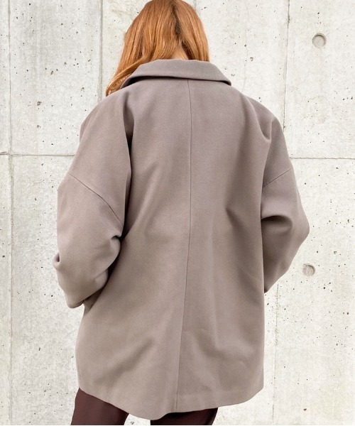 apres jour（アプレジュール）の「Wゆるジャケットコート【ZOZOTOWN限定アイテム】20AW☆（ダウンジャケット/コート・レディース・ダークブラウン/モカ/スモークピンク/ライトベージュ・フリー）」の22枚目の写真