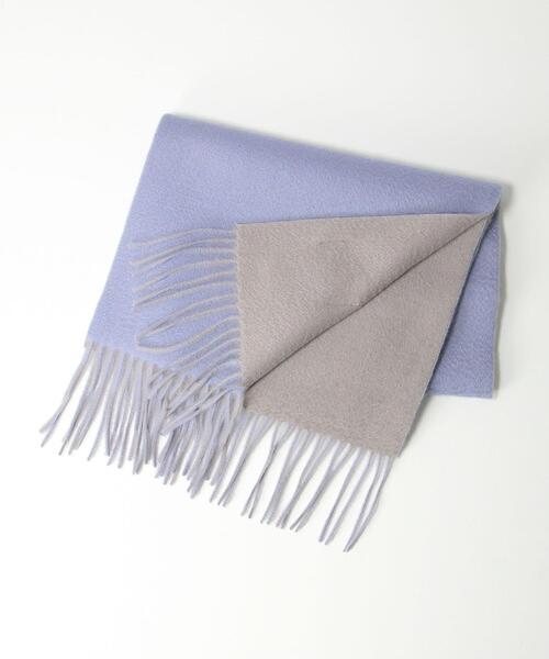 Eds Cashmere（イーディーエスカシミア）の「＜EDS CASHMERE＞カシミヤリバーシブルマフラー ◆（マフラー・レディース・ライトブルー/ピンク/イエロー/ナチュラル・FREE）」の3枚目の写真