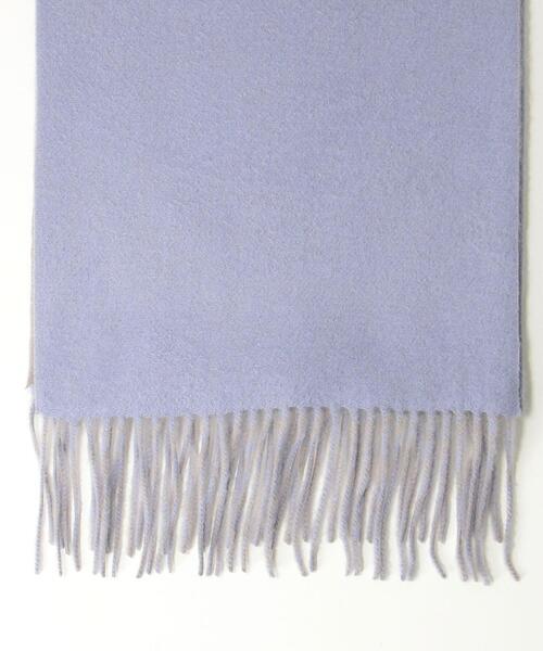 Eds Cashmere（イーディーエスカシミア）の「＜EDS CASHMERE＞カシミヤリバーシブルマフラー ◆（マフラー・レディース・ライトブルー/ピンク/イエロー/ナチュラル・FREE）」の9枚目の写真