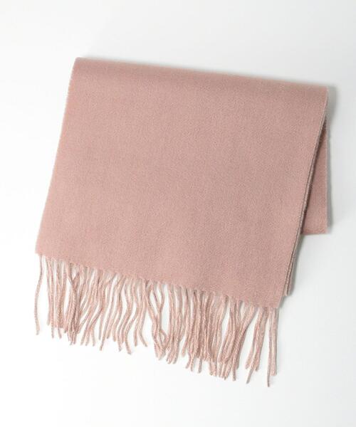 Eds Cashmere（イーディーエスカシミア）の「＜EDS CASHMERE＞カシミヤリバーシブルマフラー ◆（マフラー・レディース・ライトブルー/ピンク/イエロー/ナチュラル・FREE）」の5枚目の写真