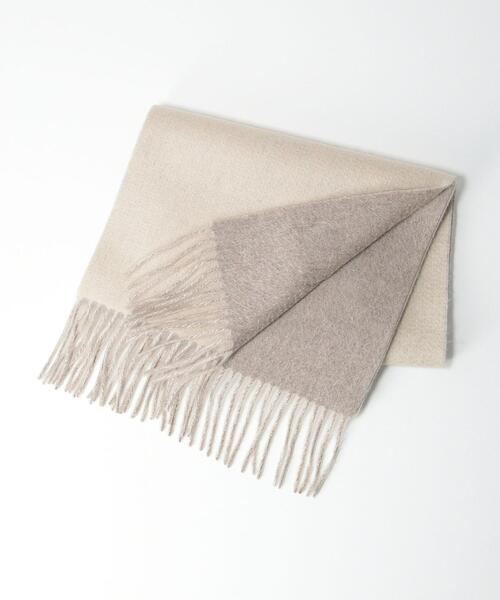 Eds Cashmere（イーディーエスカシミア）の「＜EDS CASHMERE＞カシミヤリバーシブルマフラー ◆（マフラー・レディース・ライトブルー/ピンク/イエロー/ナチュラル・FREE）」の15枚目の写真