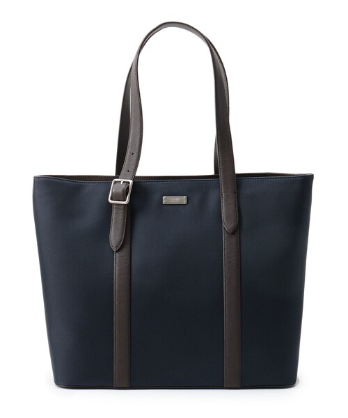 Felisi トート ビジネスバッグ ネイビー ナイロン レザー 19-24 Felisi