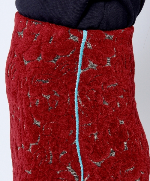 Another Edition（アナザーエディション）の「モール ジャカード ニット スカート/AE MOLE JQ KNIT SK ◆（スカート・レディース・ブラック/レッド/オリーブ・フリー）」の10枚目の写真