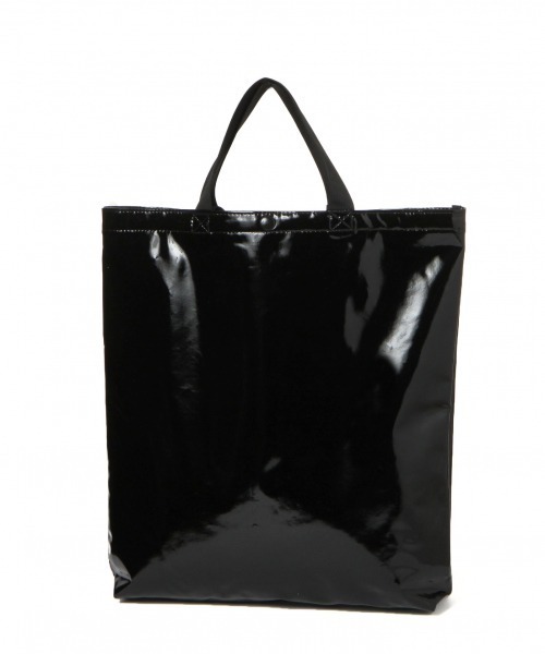 GLOBAL WORK（グローバルワーク）の「PVCコートトートバッグEC/921167（トートバッグ・メンズ・ブラック/ベージュ/グレー・FREE）」の18枚目の写真