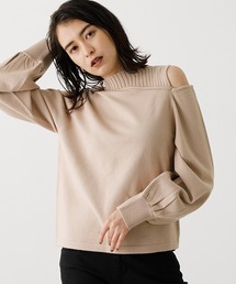 AZUL by moussy | FAKE LAYERED H/N KNIT TOPS/フェイクレイヤードハイネックニットトップス(ニット/セーター)