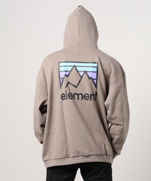 ELEMENT(エレメント)の「ELEMENT/エレメント オーバーサイズ バックプリントパーカー BB021-018(パーカー・メンズ・ホワイト/ブラック/ベージュ・XL/L/M)」の3枚目の写真
