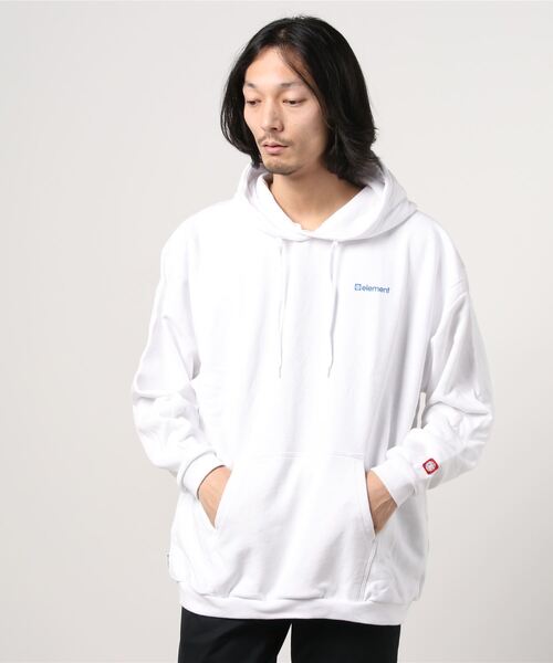 ELEMENT(エレメント)の「ELEMENT/エレメント オーバーサイズ バックプリントパーカー BB021-018(パーカー・メンズ・ホワイト/ブラック/ベージュ・XL/L/M)」の8枚目の写真