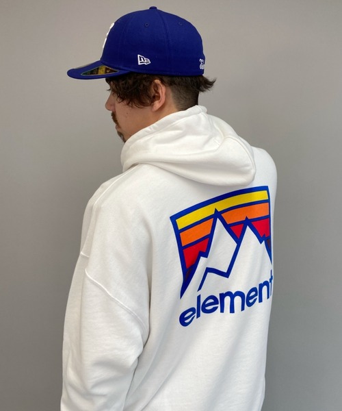 ELEMENT(エレメント)の「ELEMENT/エレメント オーバーサイズ バックプリントパーカー BB021-018(パーカー・メンズ・ホワイト/ブラック/ベージュ・XL/L/M)」の15枚目の写真
