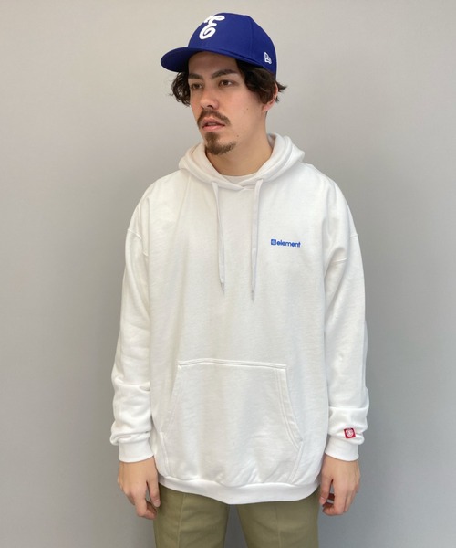 ELEMENT(エレメント)の「ELEMENT/エレメント オーバーサイズ バックプリントパーカー BB021-018(パーカー・メンズ・ホワイト/ブラック/ベージュ・XL/L/M)」の11枚目の写真