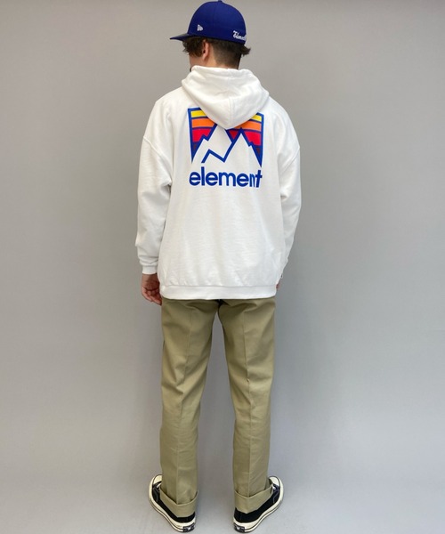 ELEMENT(エレメント)の「ELEMENT/エレメント オーバーサイズ バックプリントパーカー BB021-018(パーカー・メンズ・ホワイト/ブラック/ベージュ・XL/L/M)」の13枚目の写真