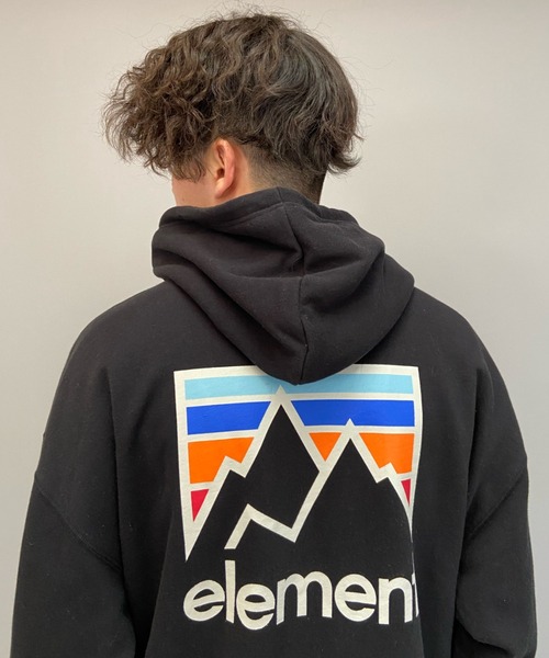 ELEMENT(エレメント)の「ELEMENT/エレメント オーバーサイズ バックプリントパーカー BB021-018(パーカー・メンズ・ホワイト/ブラック/ベージュ・XL/L/M)」の21枚目の写真