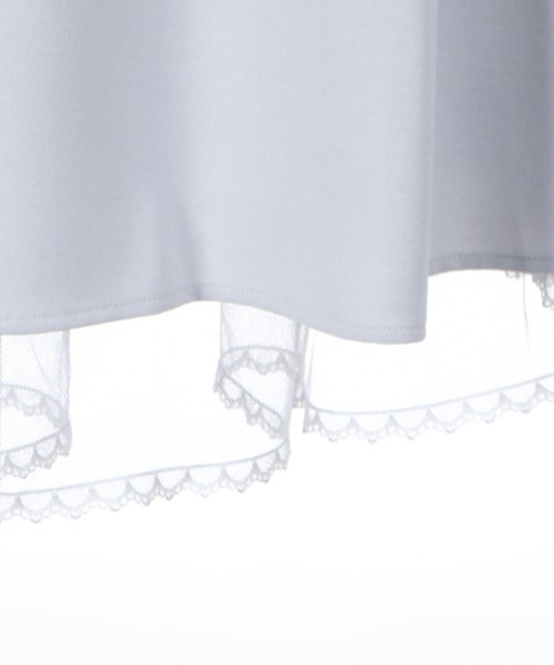 axes femme POETIQUE（アクシーズファムポエティック）の「バックフリルレースアップＳＫ（スカート・レディース・サックスブルー/ブラック/ピンク・MEDIUM）」の20枚目の写真