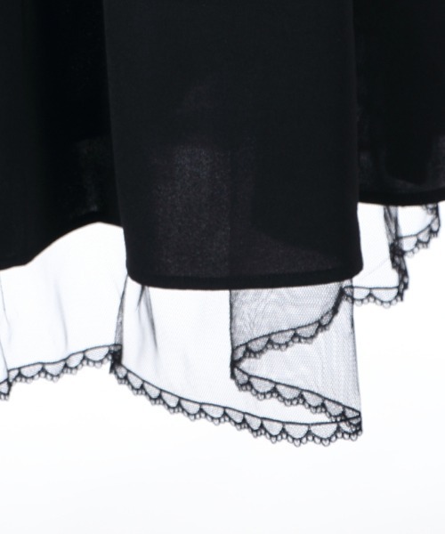 axes femme POETIQUE（アクシーズファムポエティック）の「バックフリルレースアップＳＫ（スカート・レディース・サックスブルー/ブラック/ピンク・MEDIUM）」の10枚目の写真
