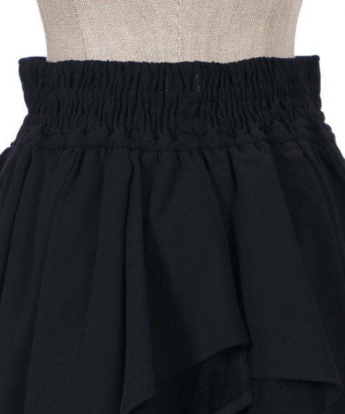 axes femme POETIQUE（アクシーズファムポエティック）の「バックフリルレースアップＳＫ（スカート・レディース・サックスブルー/ブラック/ピンク・MEDIUM）」の11枚目の写真