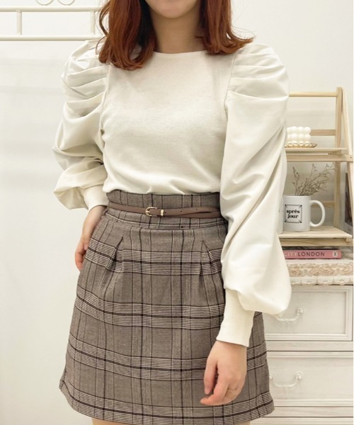 apres jour(アプレジュール)の「袖コンシャスリブトップス【ZOZOTOWN限定アイテム】(Tシャツ/カットソー・レディース・オフホワイト/ブラック/アイボリー・フリー/X-LARGE)」の10枚目の写真